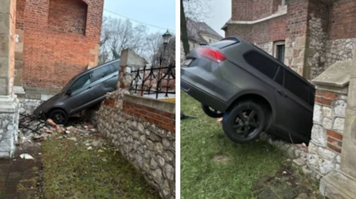 П’яний українець на авто проломив огорожу церкви XIV століття у центрі Кракова