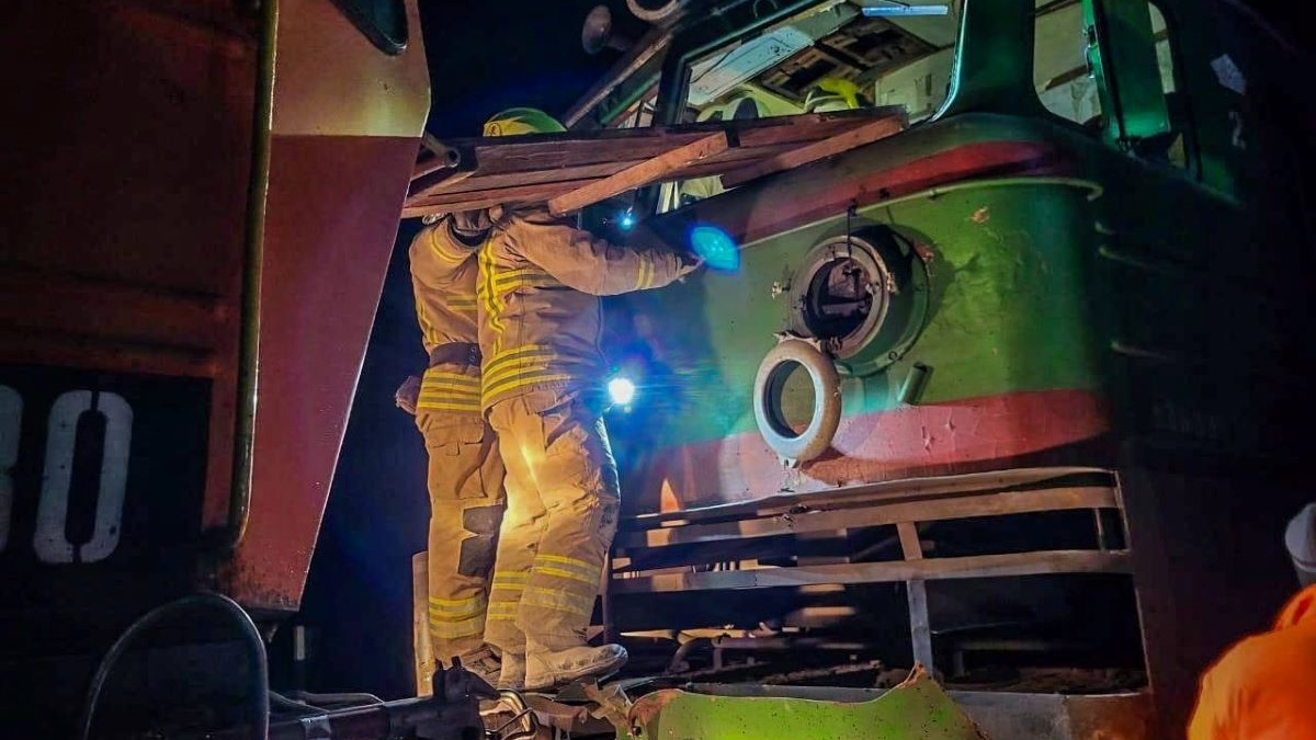 Аварія на залізниці у Житомирській області, фото ДСНС