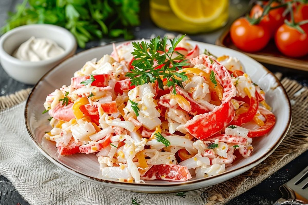 Класичний крабовий салат 