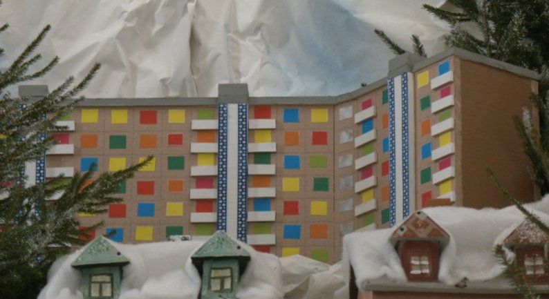 Макет будинку на вул. 15 Квітня, який зруйнувала російська ракета