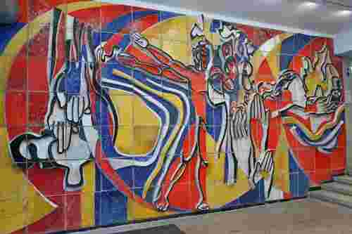 У Львівській національній академії мистецтв відновили керамічне панно XX століття