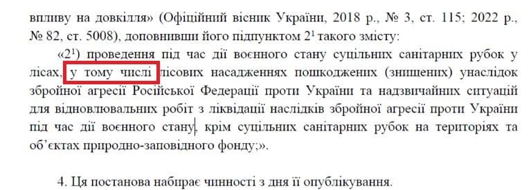 Знімок екрану з проєкту урядової постанови, який вдалося отримати «Голці»