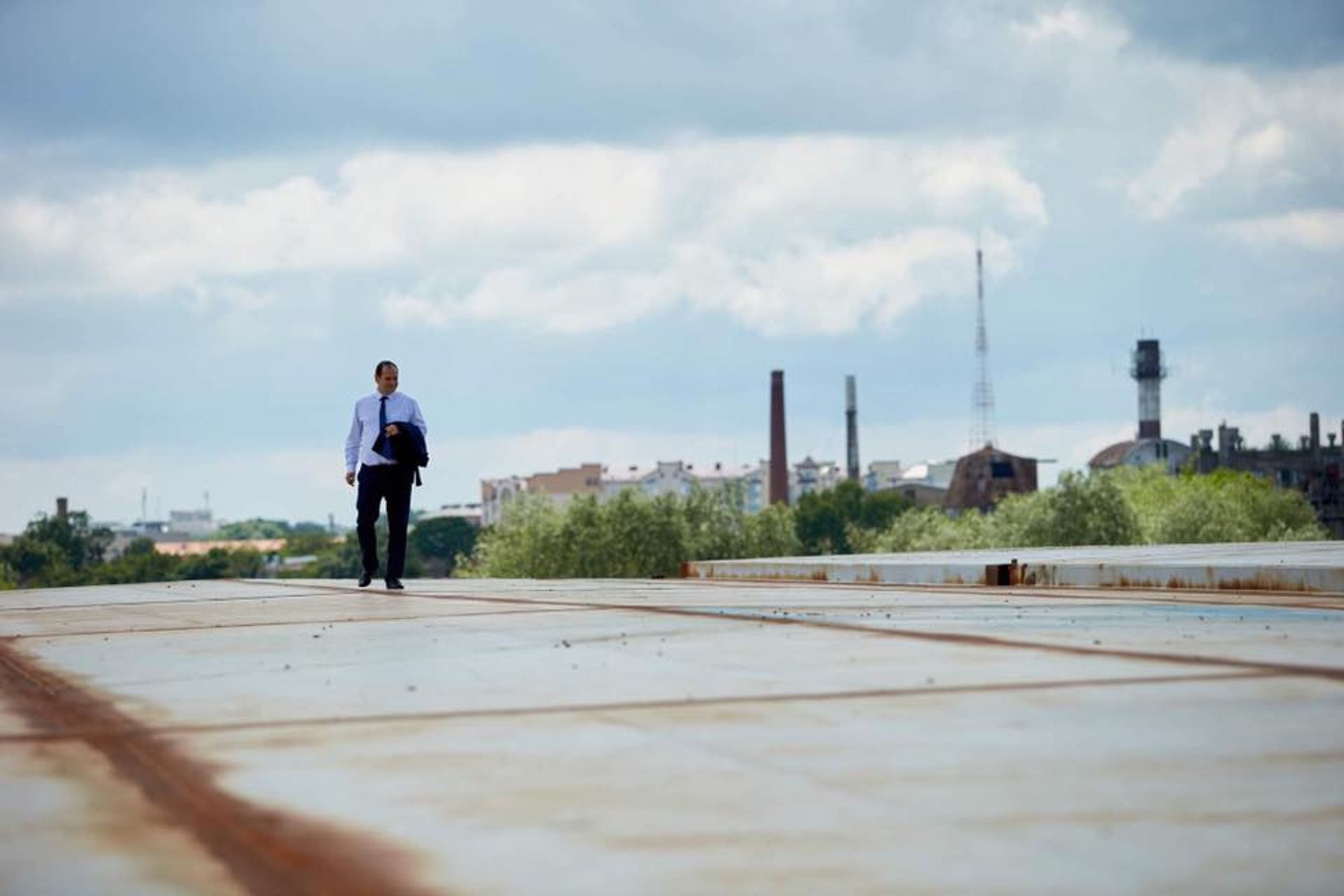 Після будівництва мосту на «Пасічну» Руслан Марцінків хоче звести ще один. Фото Суспільного 