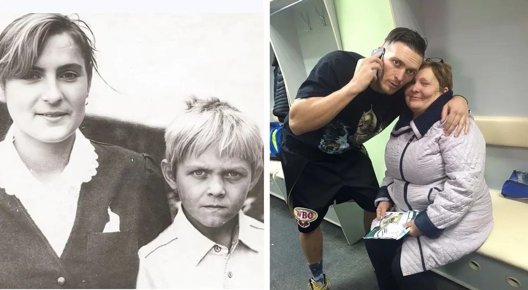 Олександр Усик з мамою