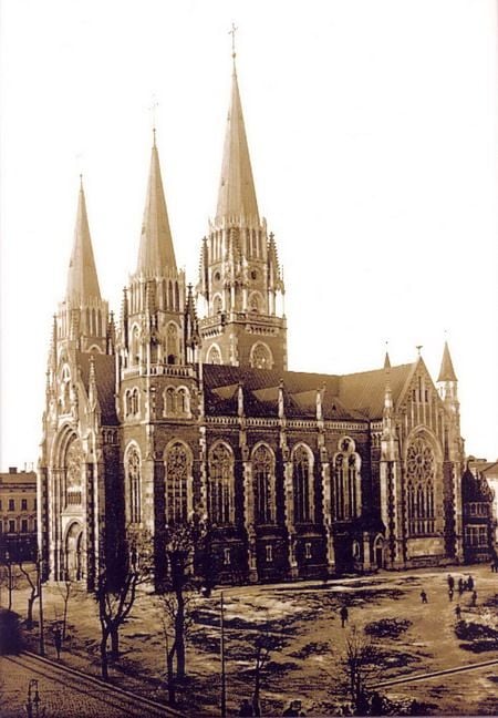 Костел Єлизавети на початку XX ст (фото з сайту парафії)