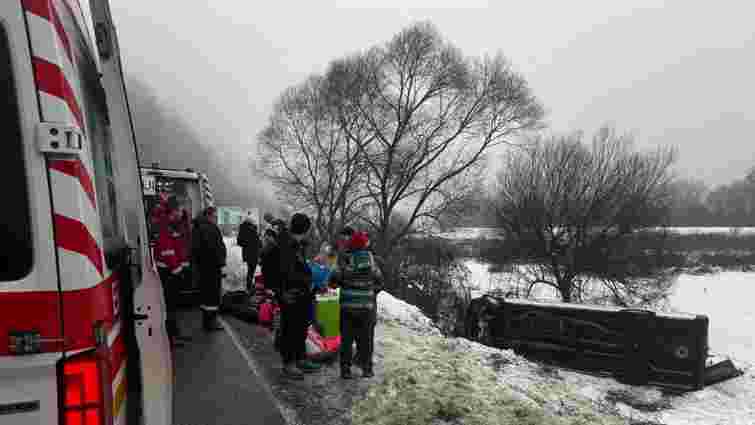 На Закарпатті в ДТП потрапив мікроавтобус з дітьми, які їхали на відпочинок до Карпат