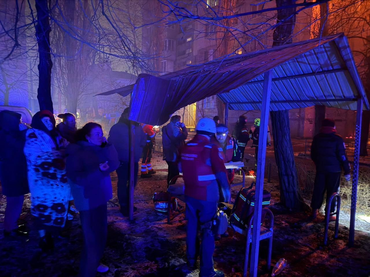 Фото Сергія Лисака, наслідки атаки на Одесу 27 січня