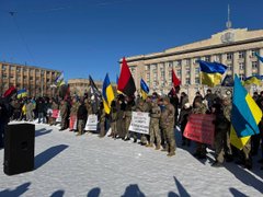 У Черкасах на протест під ОВА вийшли понад 300 ветеранів