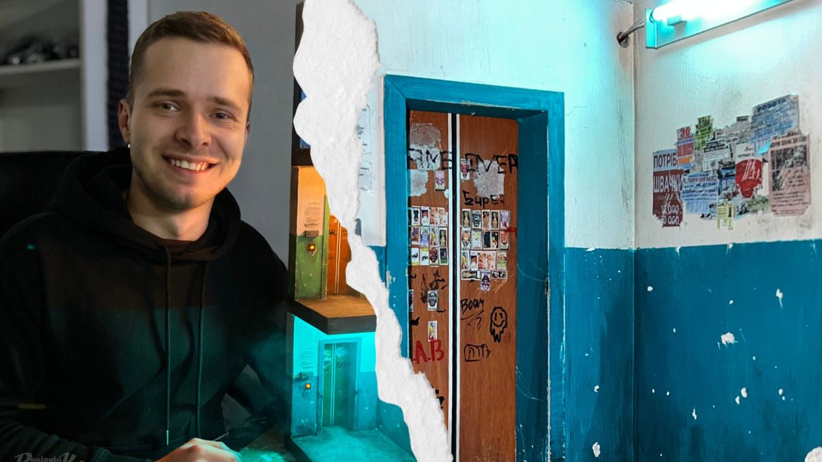 Львів’янин виготовляє світильники, що є копіями занедбаних під’їздів з 90-х