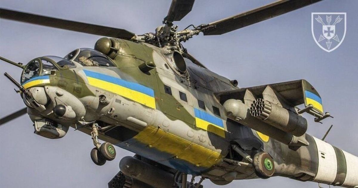 Під час виконання бойового завдання загинув екіпаж українського гелікоптера Мі-24
