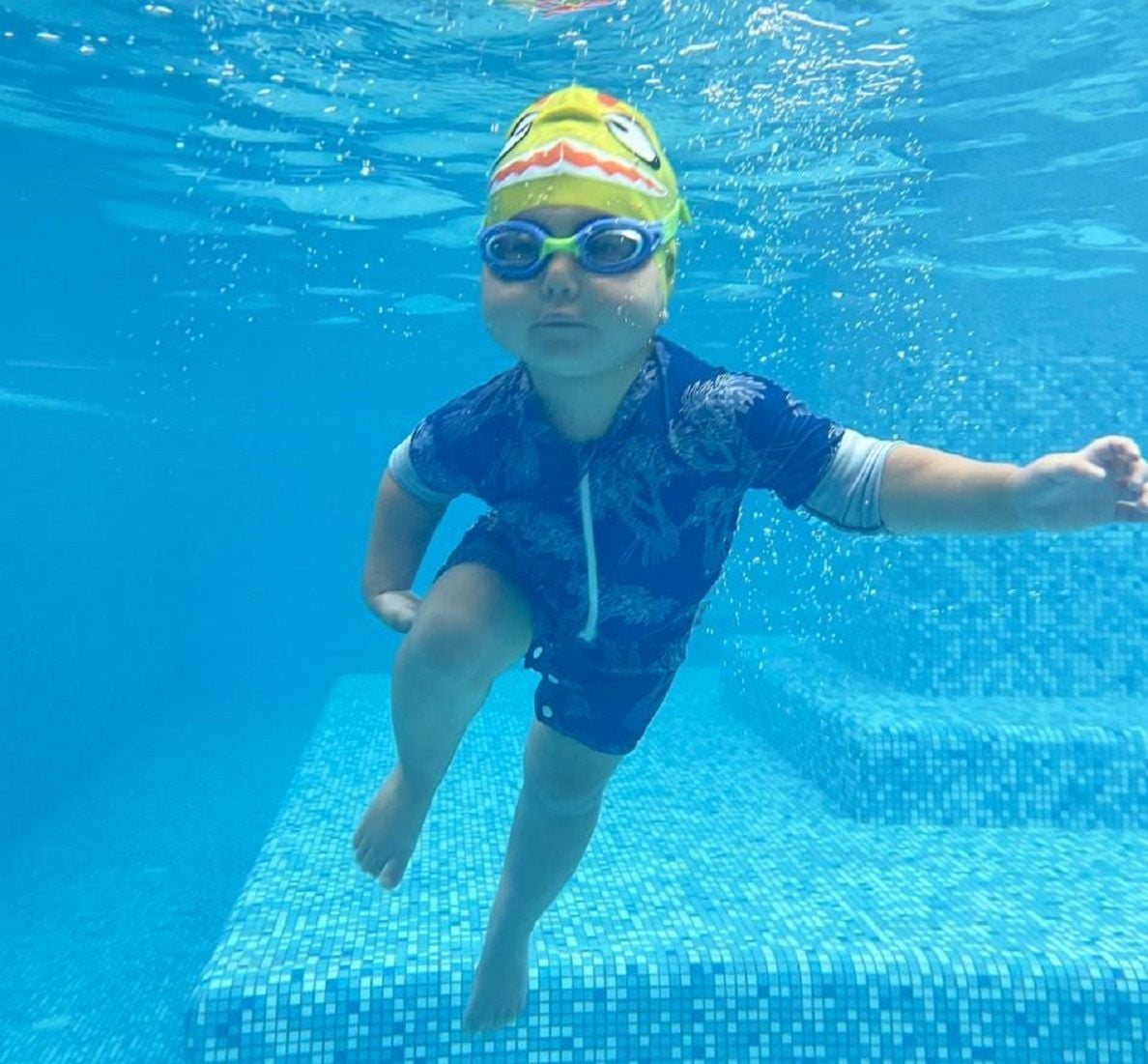 З нового року Марічка повернулася до занять з плавання, які їй дуже подобаються