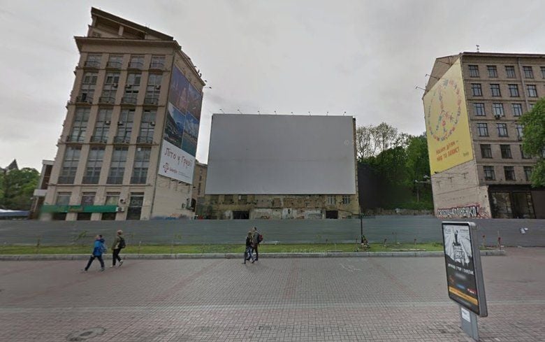 Ділянка на вул. Хрещатик, 5-в у центрі Києва, яку орендує ТОВ «Грааль» / Фото: Google Maps