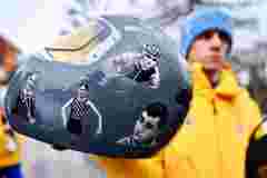 На шоломі Владислава Гераскевича зображений загиблий спортсмен з Львівщини