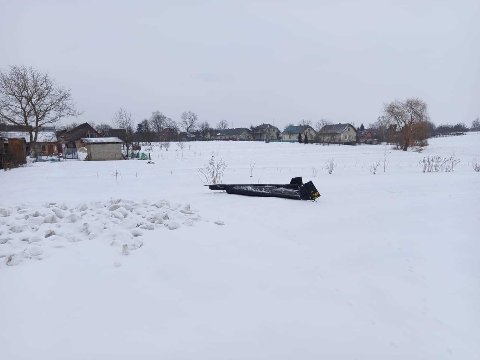 Дрон у одному з сіл Стрийського району 
