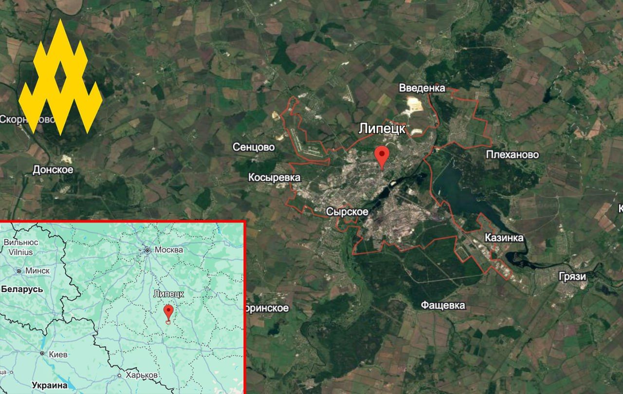 Розташування проведеної диверсії