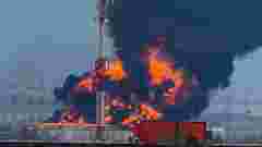 Після атаки дронів зайнялася пожежа на ключовому вузлі нафтопроводу «Дружба» в Татарстані