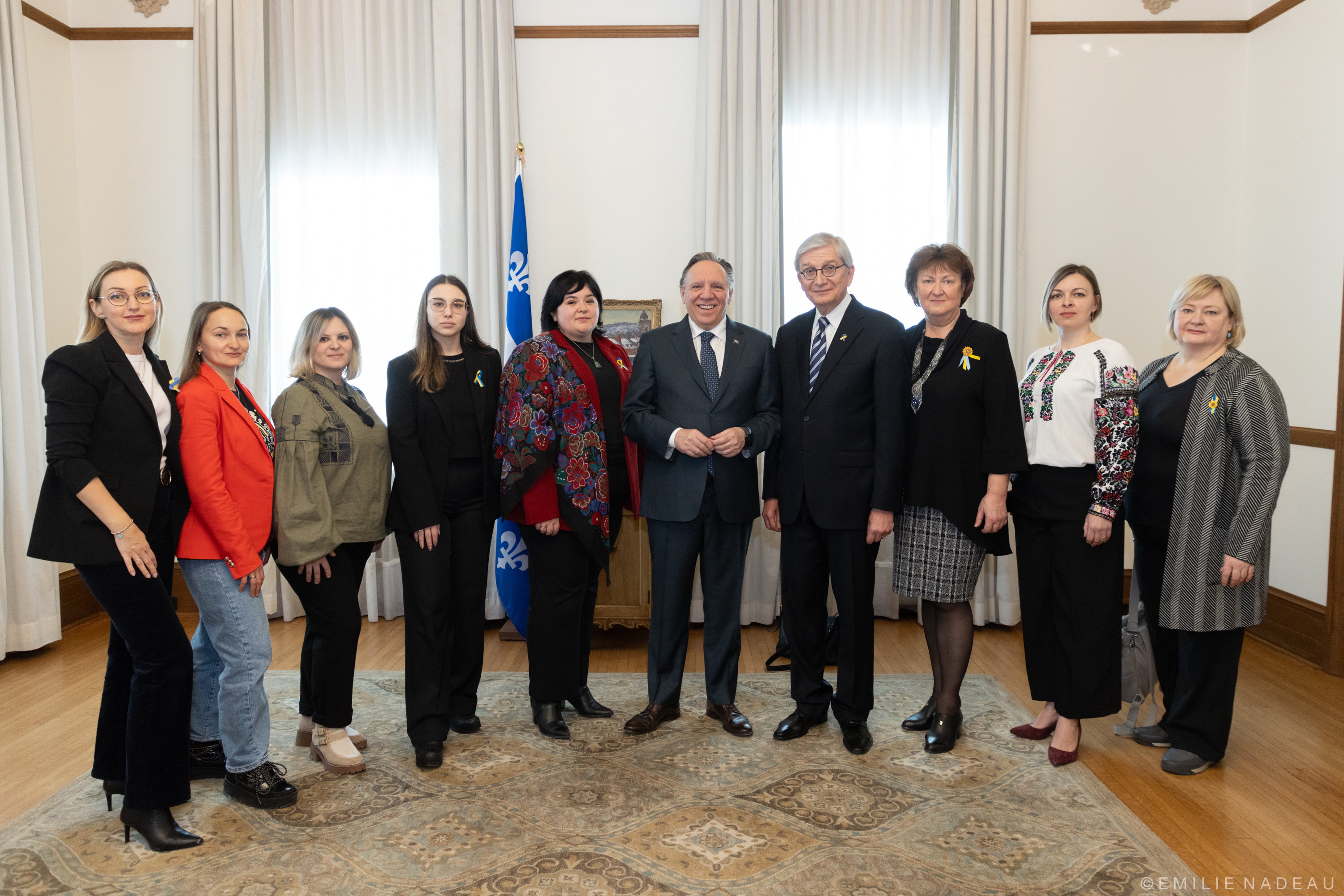 Прем’єр‑міністр Квебеку Франсуа Лего з українською делегацією