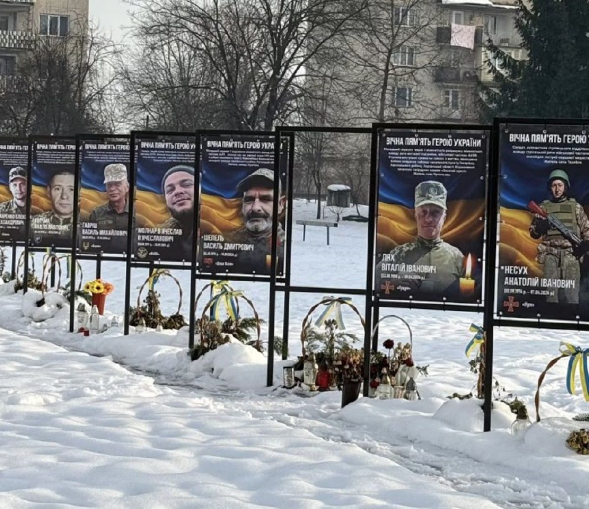 Суд оштрафував закарпатця, який зрізав портрети військових на Алеї пам’яті
