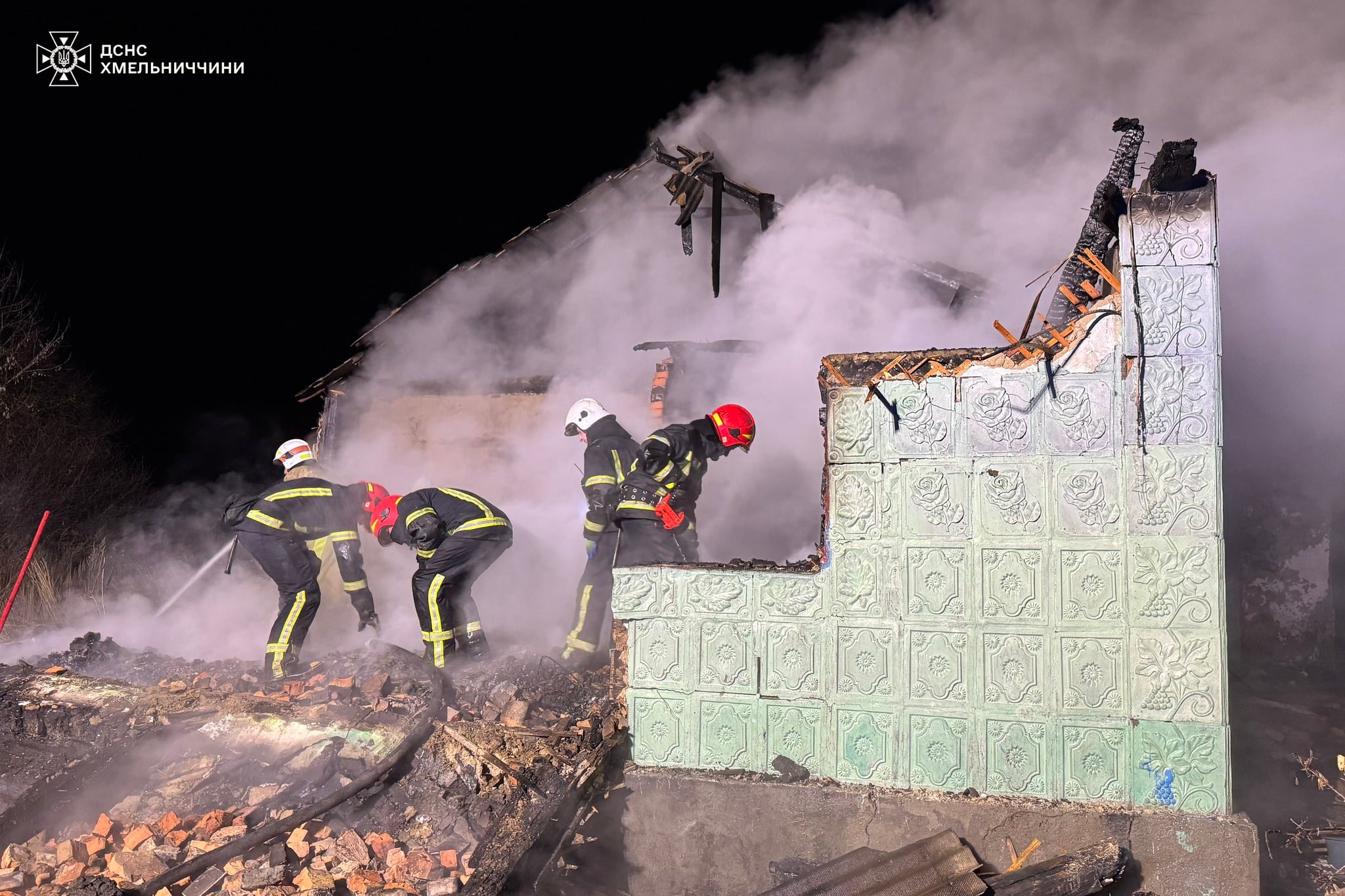 Наслідки пожежі у селі Вербівці (фото ДСНС)