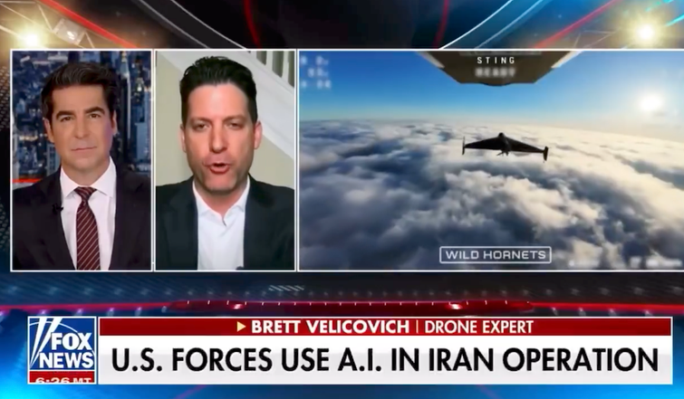Fox News проілюстрував ефір про технології США кадрами з українським дроном-перехоплювачем