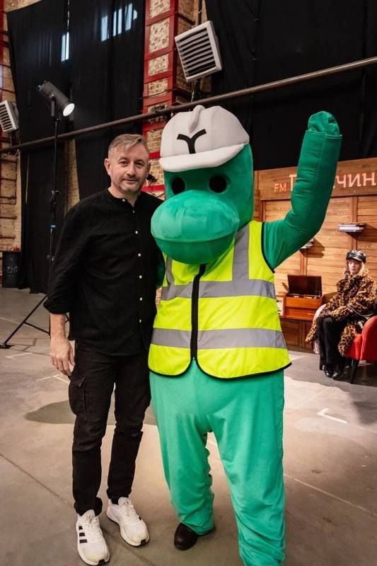 Сергій Жадан і благозаврик / Фото blago