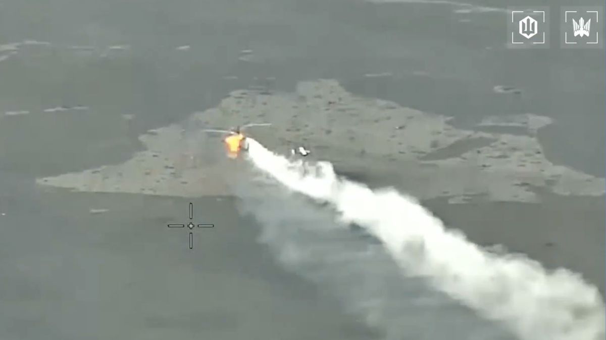 Сили безпілотних систем знищили FPV-дроном російський гелікоптер Ка-52