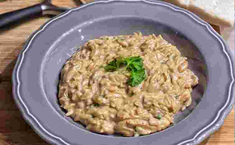 Паста орзо з грибами. Рецепт дня