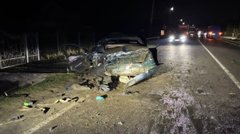 На трасі біля кордону на Львівщині легковик на смерть збив двох пішоходів