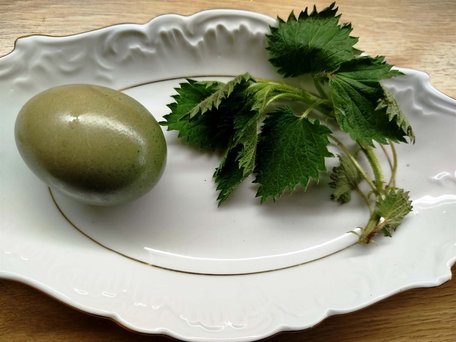 Натуральні зелені крашанки: як пофарбувати яйця кропивою 