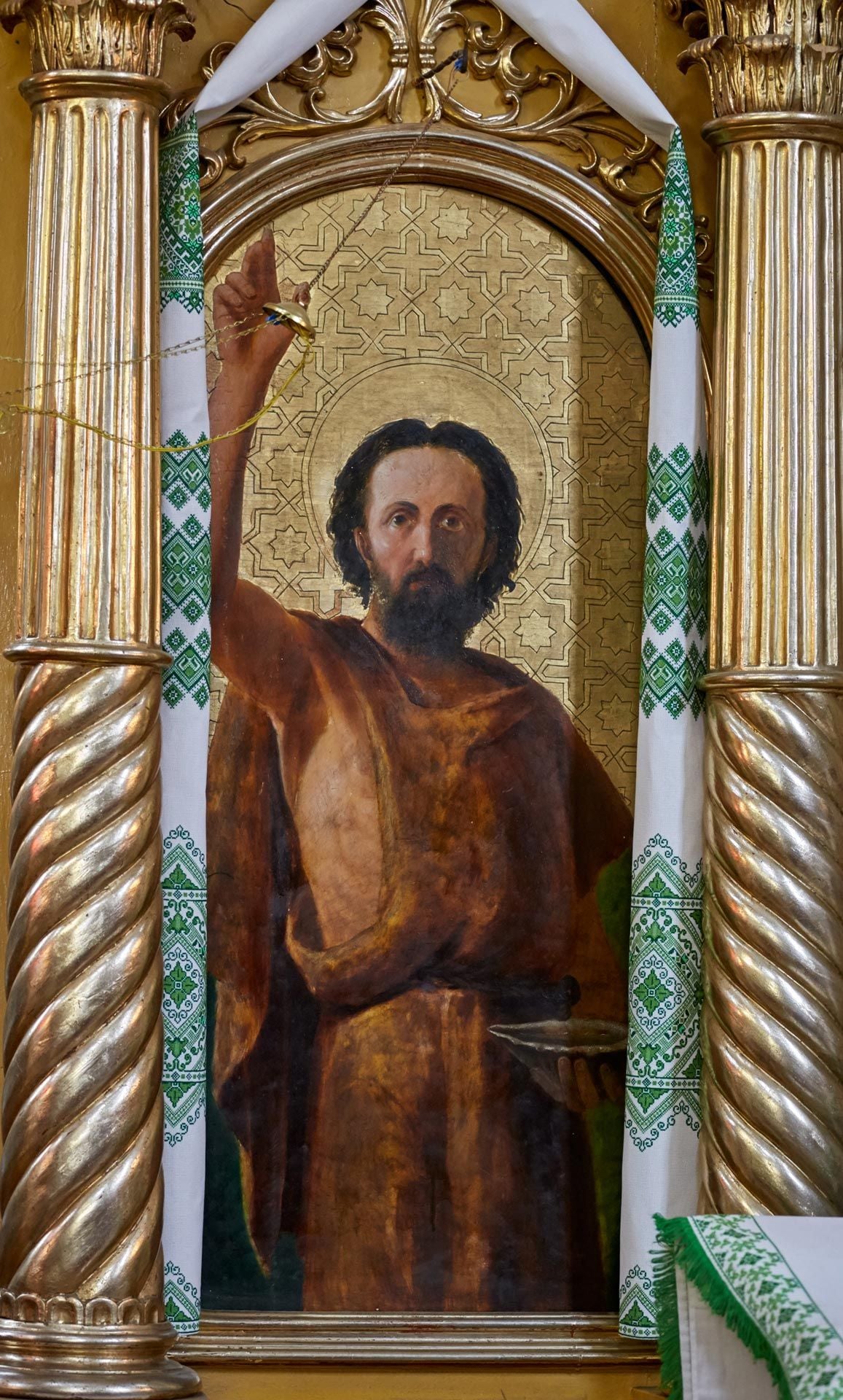 Ікона св. Івана Хрестителя в намісному ряді іконостасу