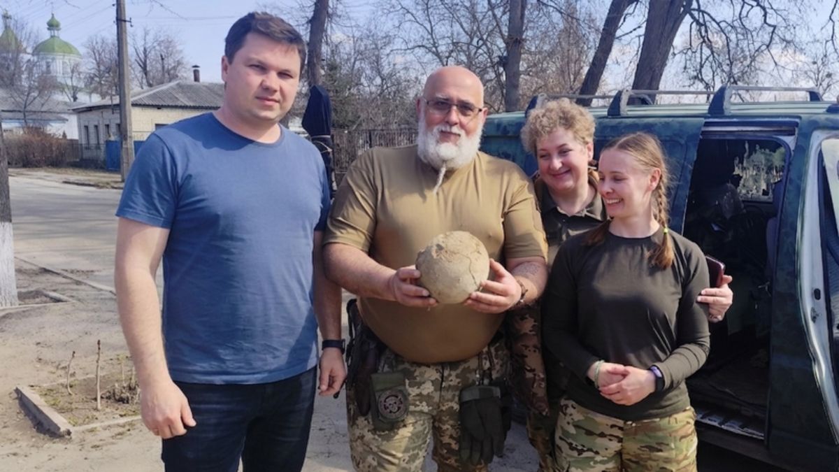 Військові випадково знайшли кістки мамонта віком 25 тисяч років у Переяславі