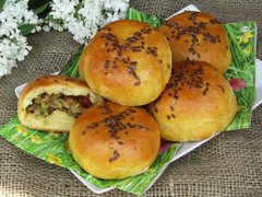 Пісні пиріжки з капустою. Рецепт дня