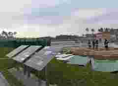 Перед похованням бійця російський дрон атакував Національне військове кладовище на Київщині