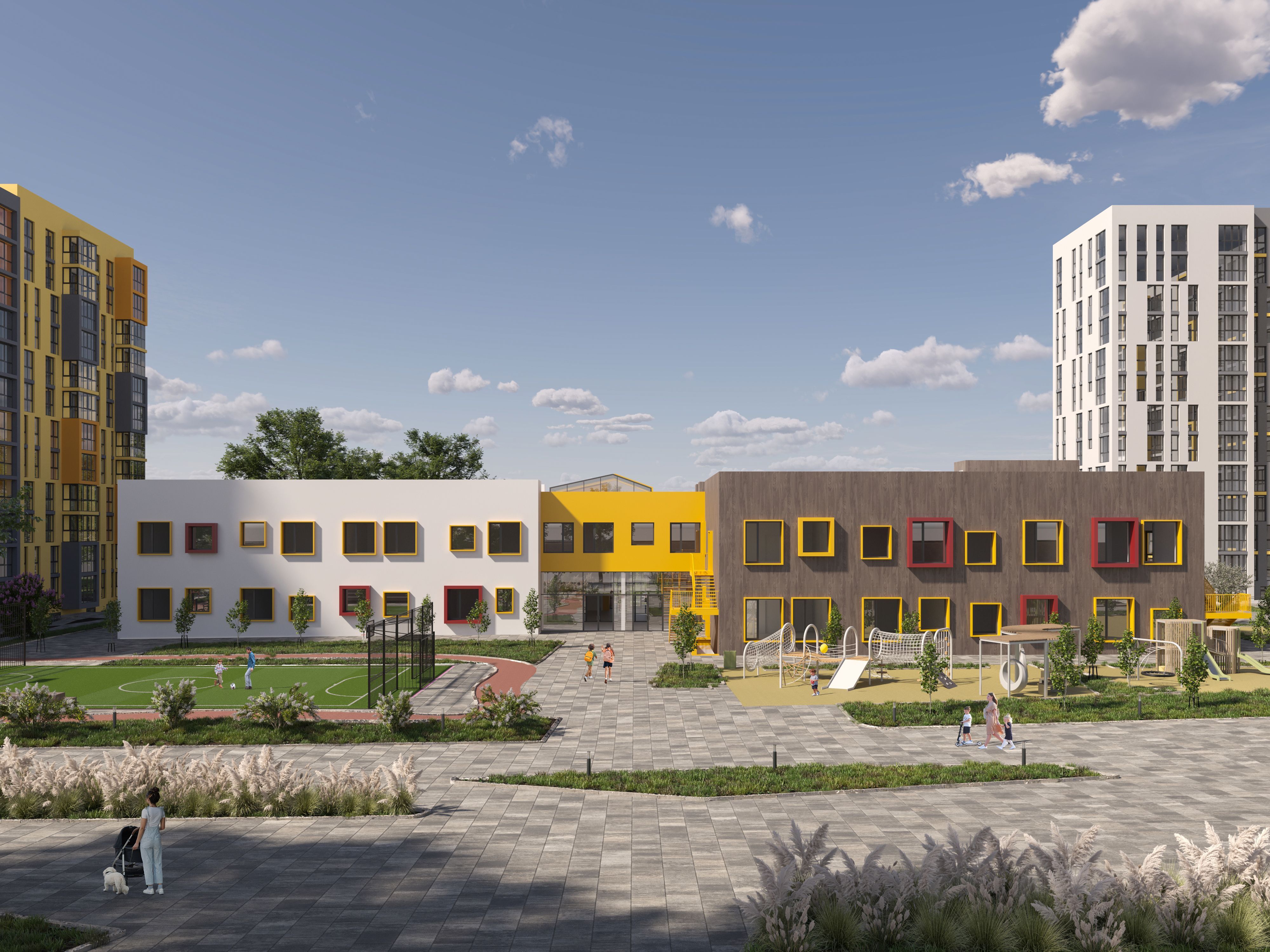 Освітній простір у Riel City / Візуалізація РІЕЛ