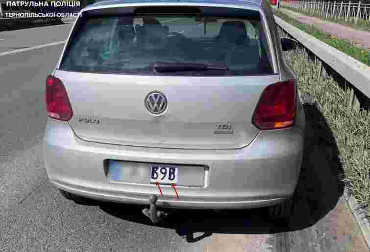 Тернопільський водій маркером підробив номери авто, щоб не отримувати штрафів