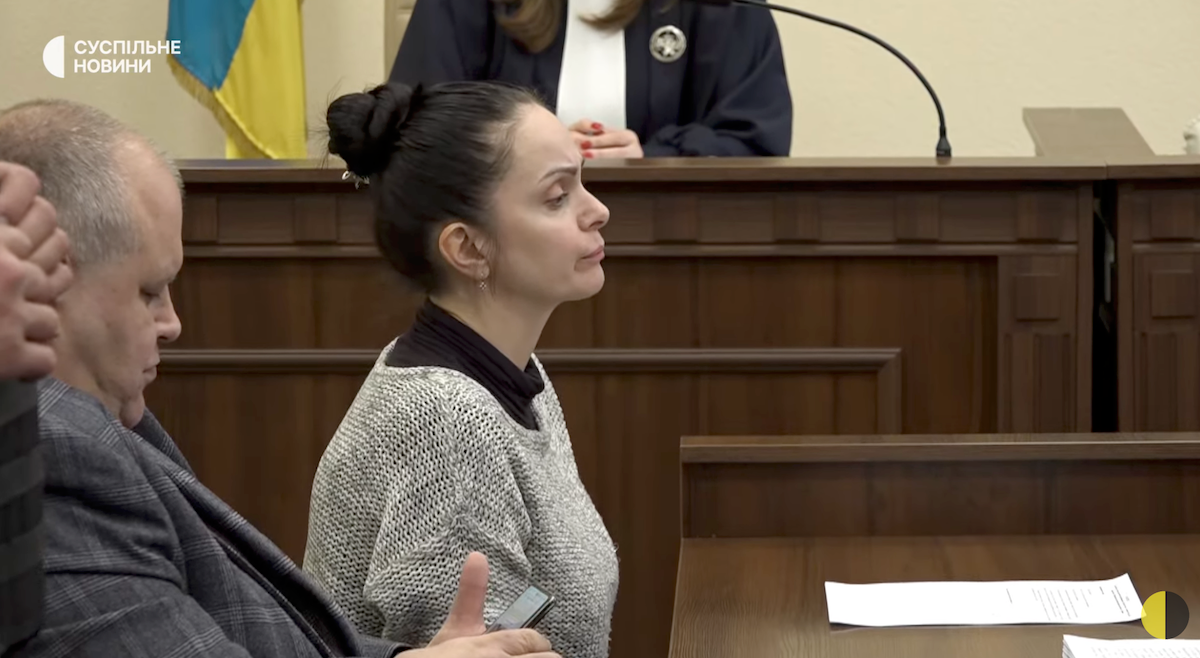 Підозрювана у службовій недбалості патрульна поліцейська Анна Дудіна. Фото – «Суспільного»