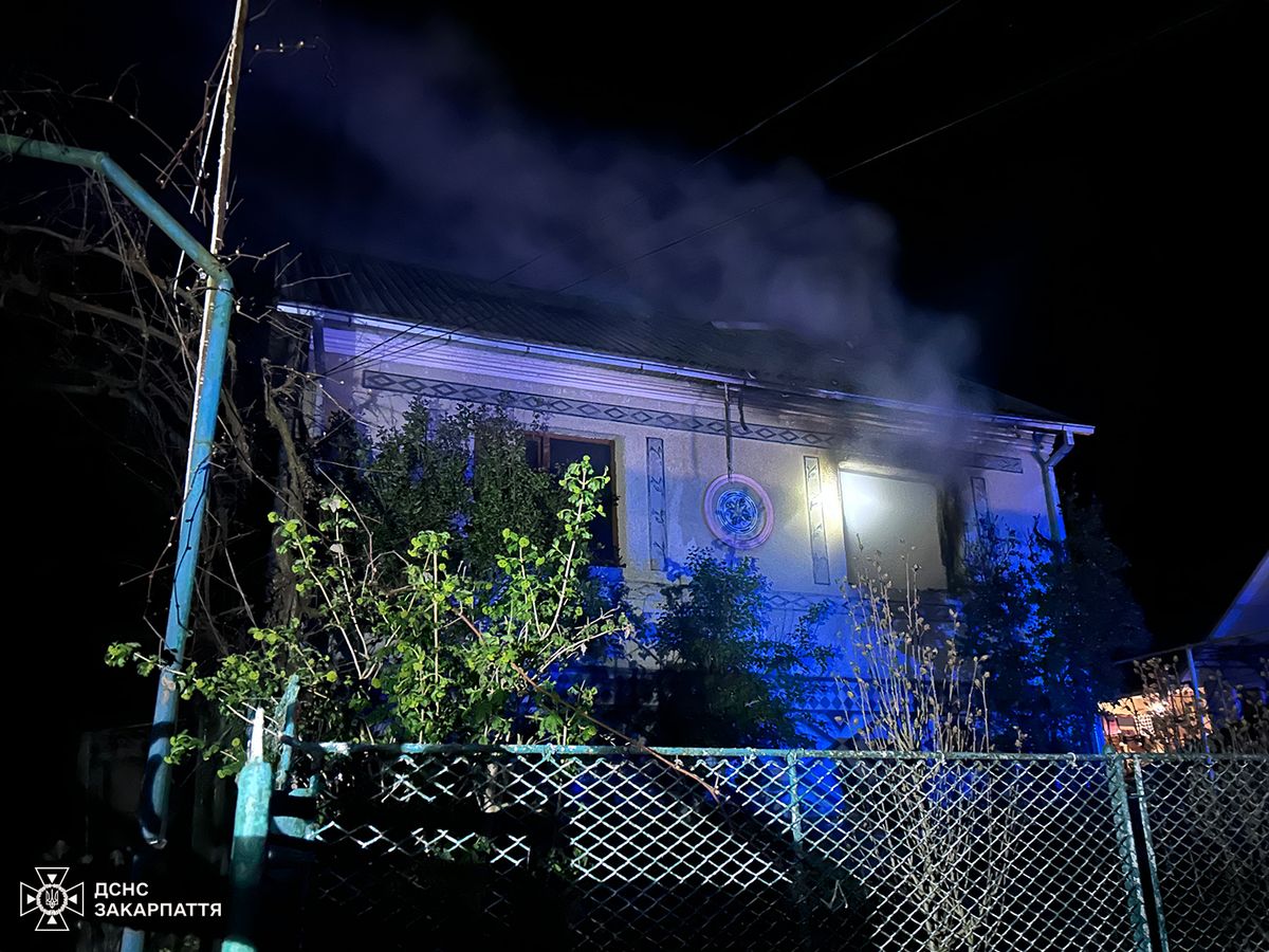 Під час пожежі на Закарпатті загинуло подружжя пенсіонерів