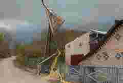 Сильний вітер зірвав дах з районної лікарні на Тернопільщині