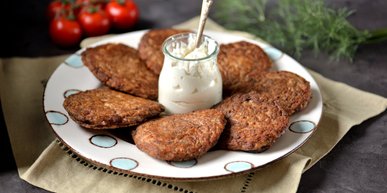 Печінкові оладки з печерицями. Рецепт дня