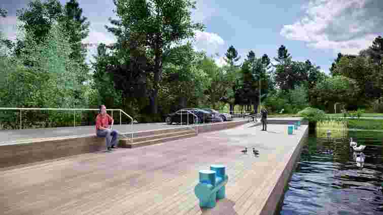 На Німецькому озері у Франківську облаштують пірс із зонами для спорту та пікніків