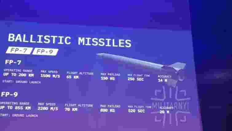 Fire Point вперше продемонструвала макет нової української балістичної ракети FP-9