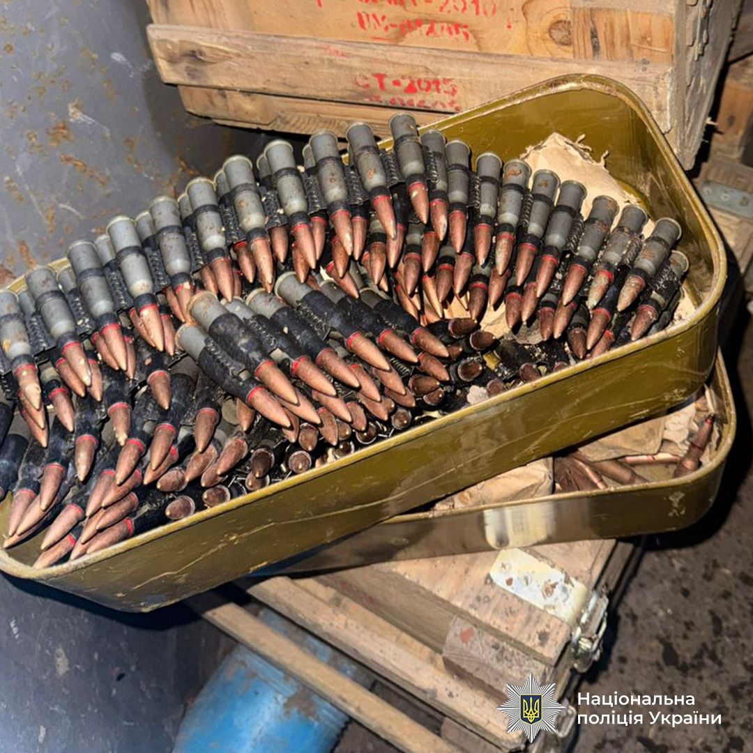 Вилучені боєприпаси під час операції «Чорна гільза»