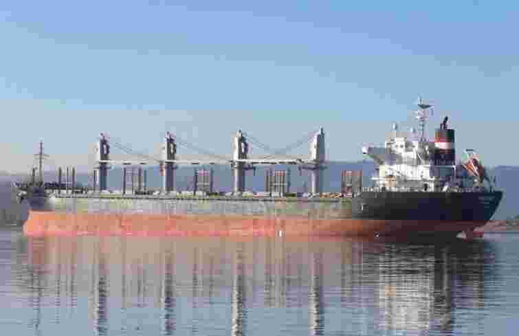 Російське судно з краденим українським зерном залишило територіальні води Ізраїлю