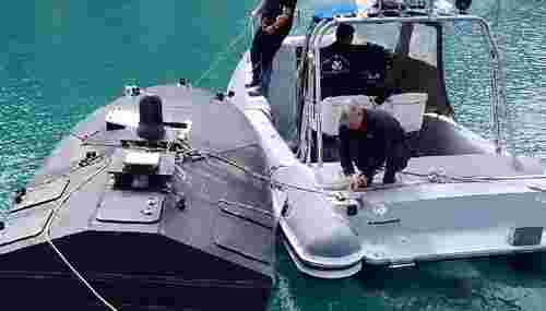 Біля грецького острова знайшли український надводний дрон Magura V3