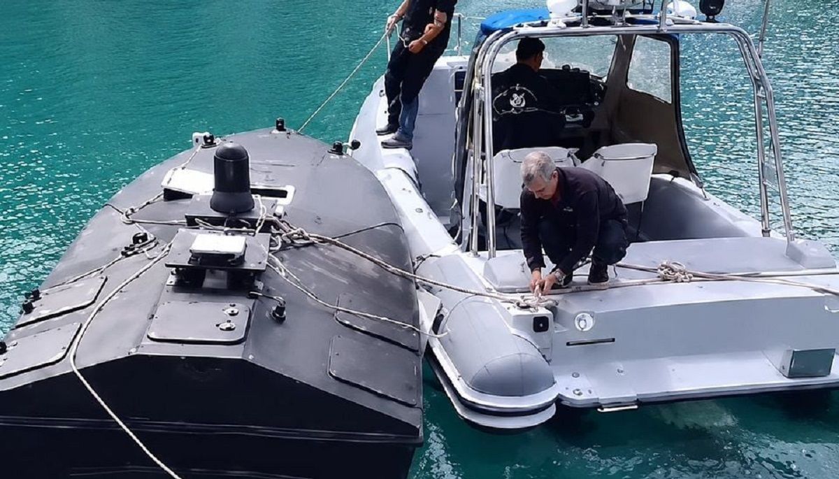 Біля грецького острова знайшли український надводний дрон Magura V3