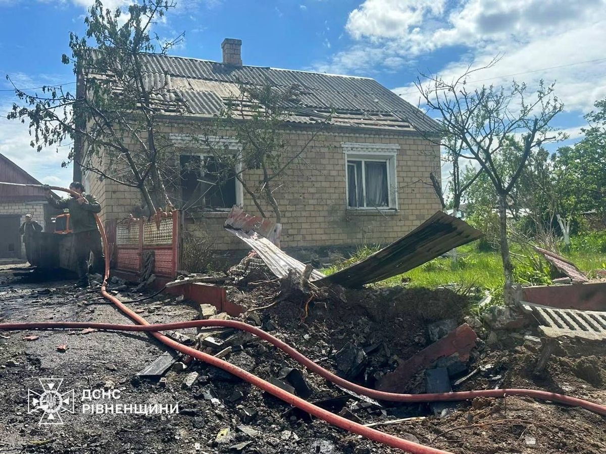 Російський БпЛА влучив у будинок на Рівненщині, є травмовані й загиблі