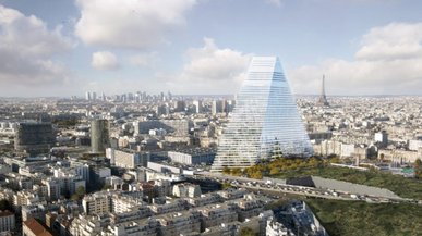 У Парижі звели каркас останнього хмарочоса міста Tour Triangle