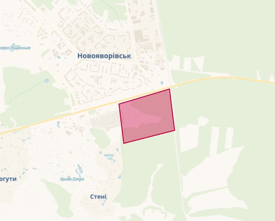 Місце забудови на карті