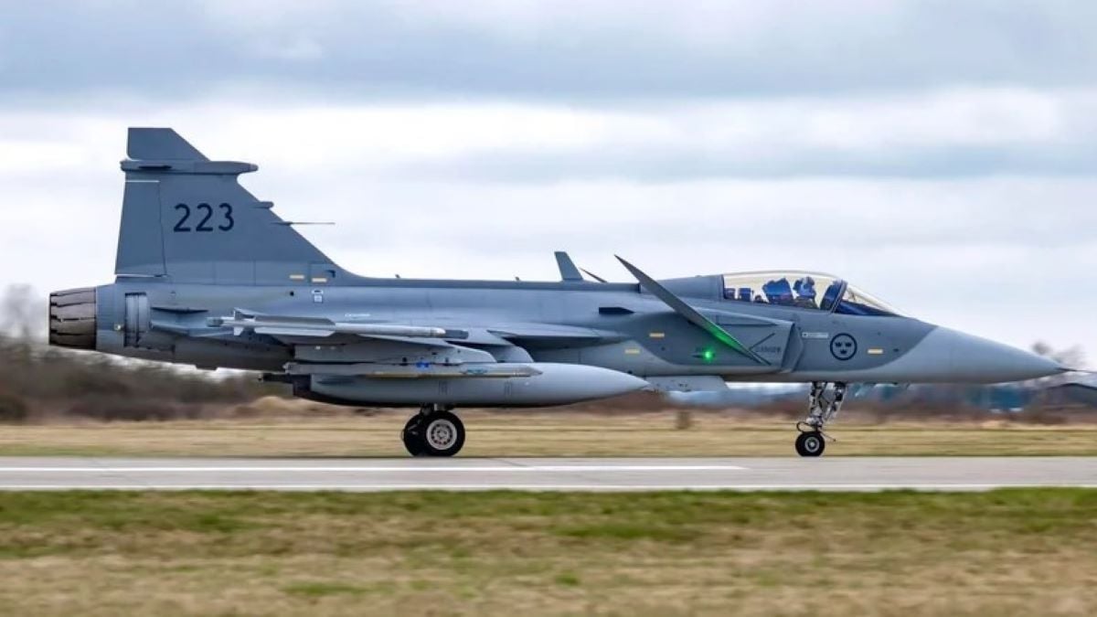 Фото Збройних сил Швеції, літак JAS 39 Gripen