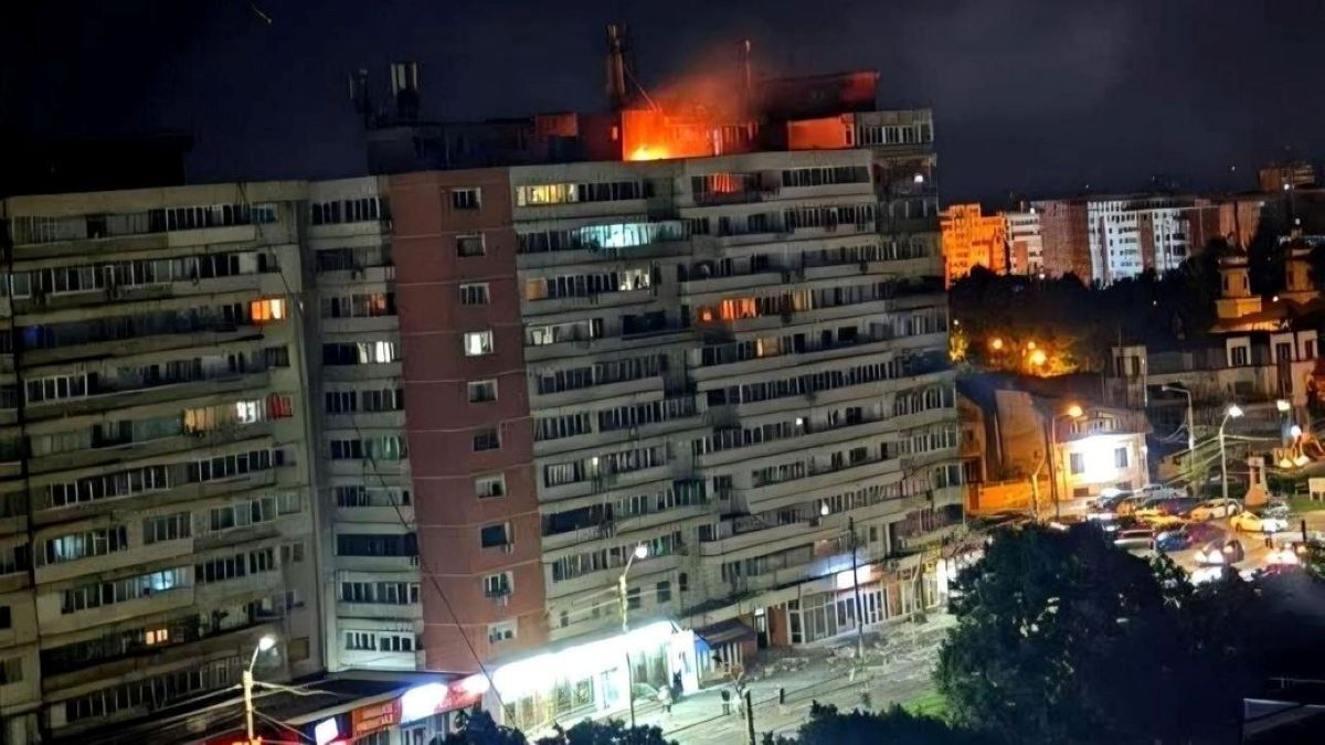 Російський дрон влучив у багатоповерхівку в Румунії, є постраждалі